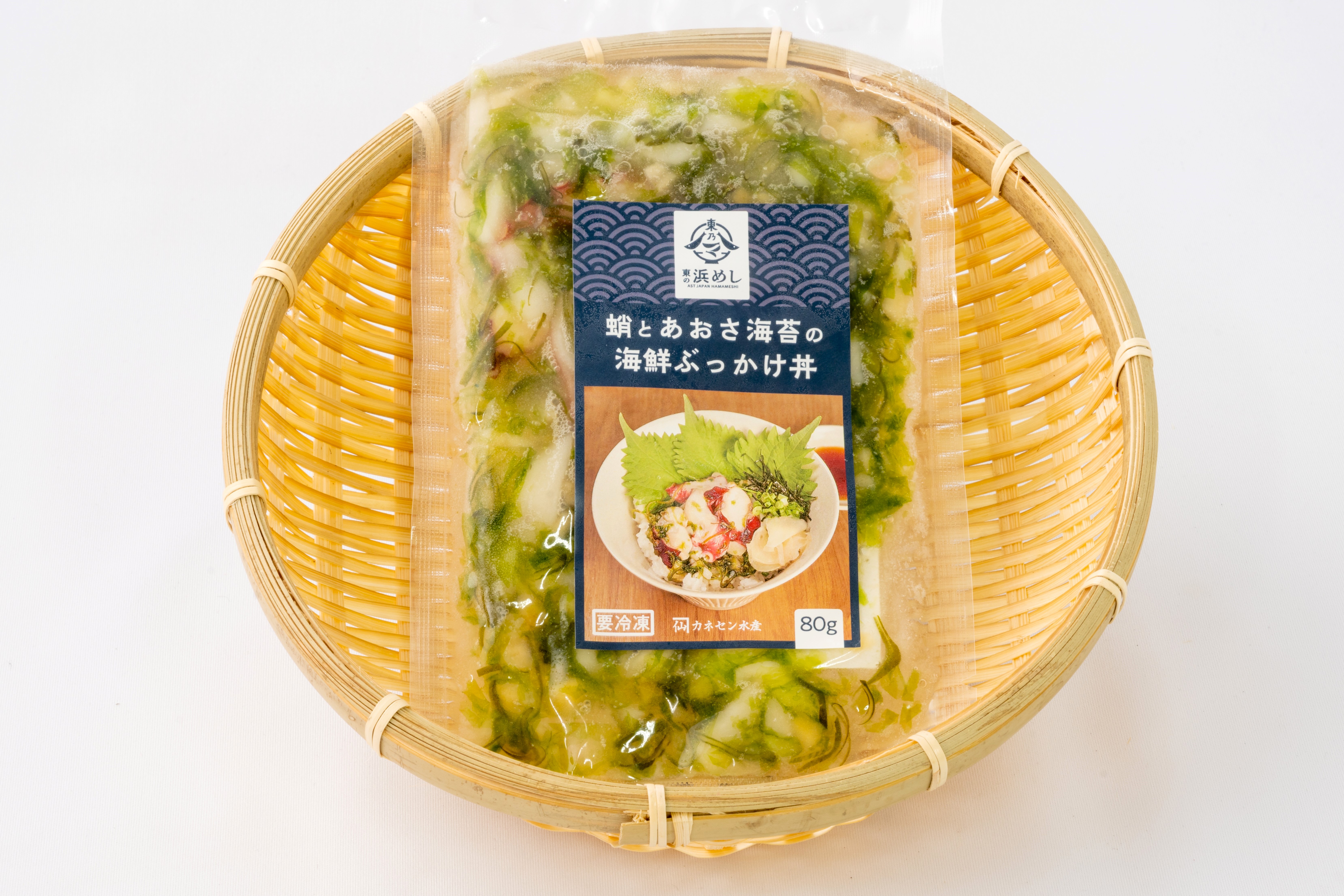 蛸とあおさ海苔の海鮮ぶっかけ丼
