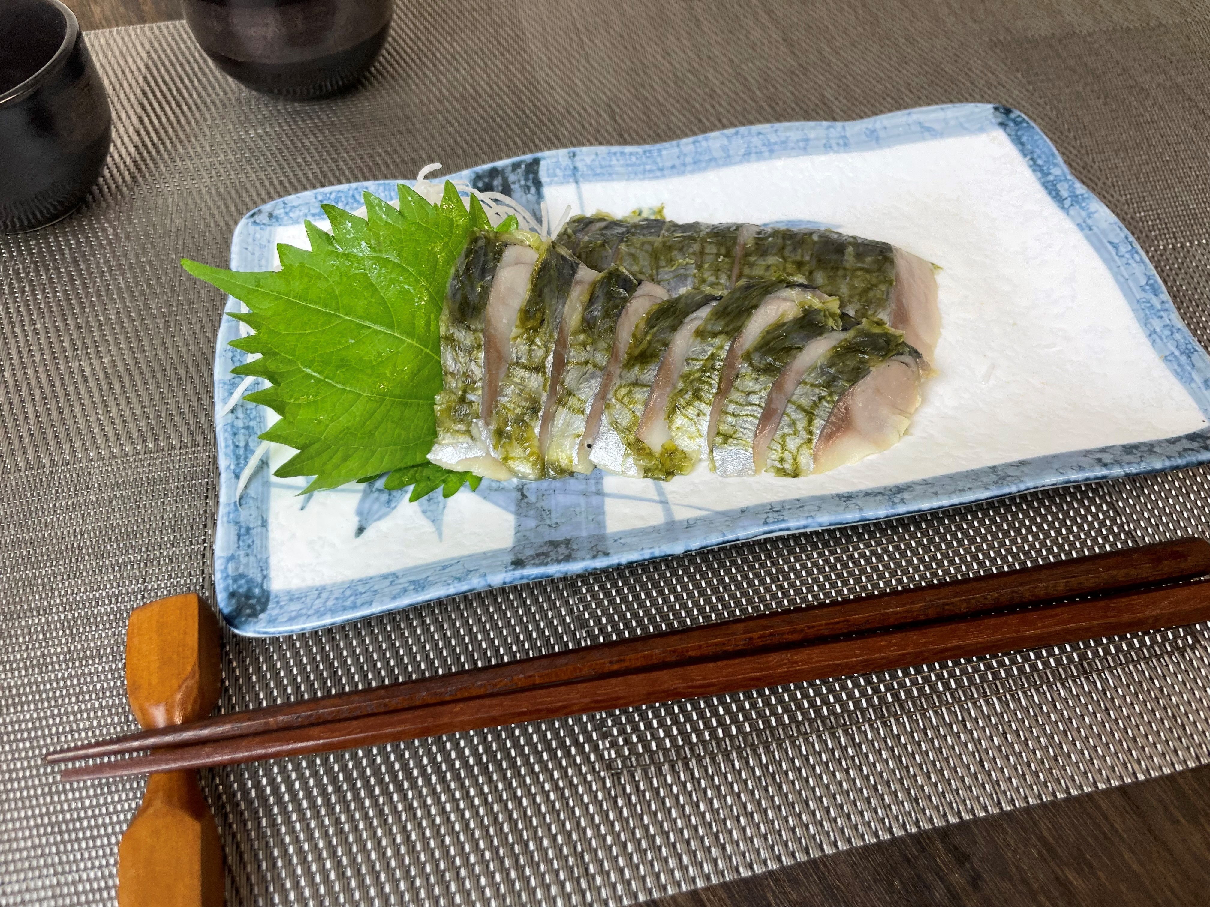 切れてるしめにしん(昆布〆)